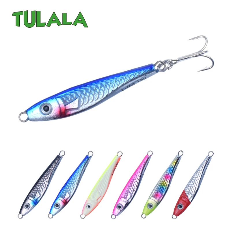 

Tulala Metal Cast 15g 25g 40g Jig Spoon Shore Jigging Casting Lead Fish SeaBass Fishing Pike Lure Tackles Wobbers Hard Baits