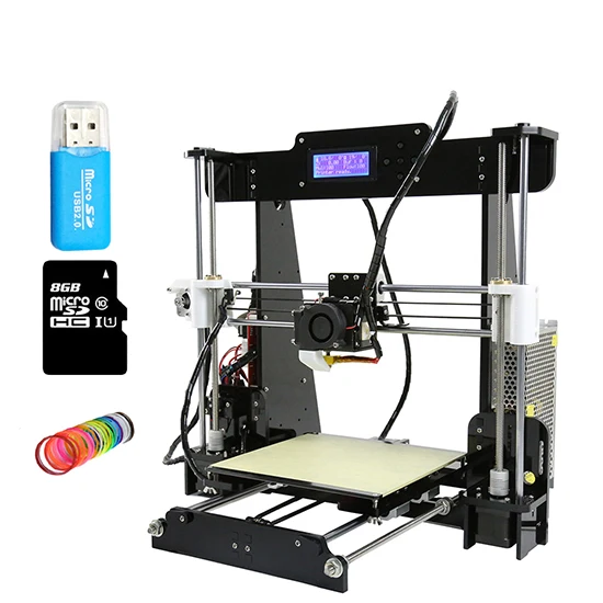 Anet E12 E10 A6 A8 A2 3d Принтер Комплект высокоточная плата Reprap Prusa i3 FDM 3d принтер DIY imprimante 3D США/Евро - Цвет: A8-10M