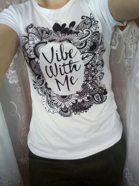 Good Vibes Women Tees Positive T-Shirts (Us 2-12)