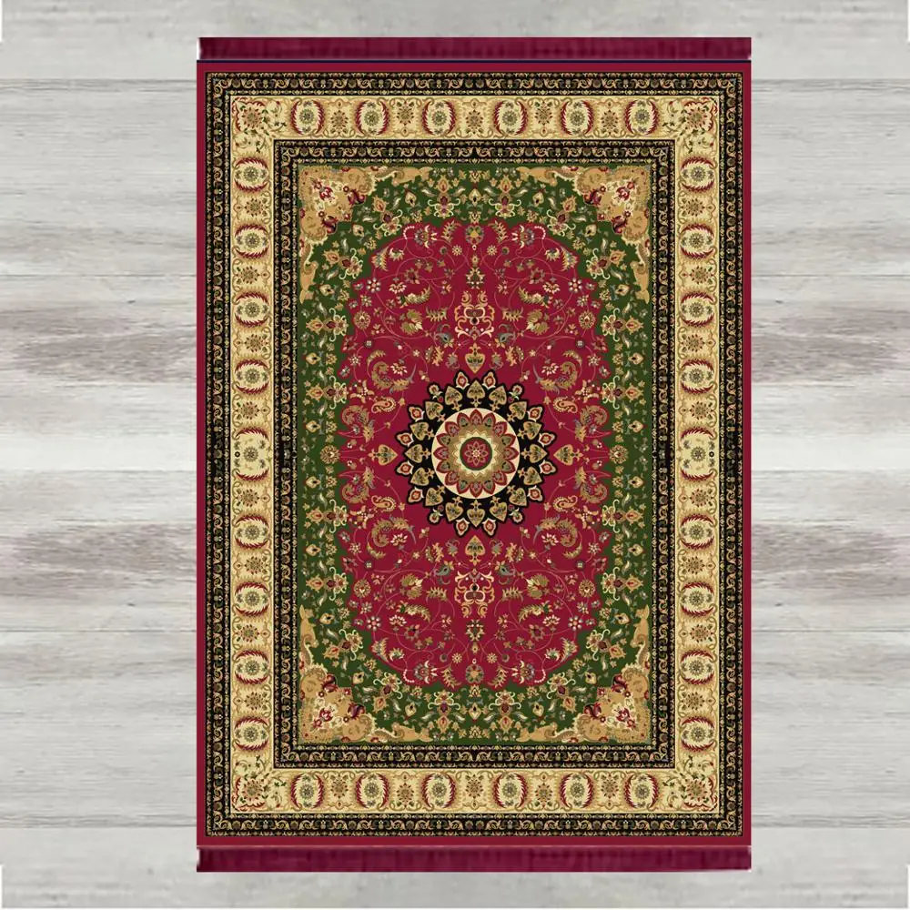 

Else Green Red Tradional 3d Print Turkish Islamic Muslim Prayer Rugs Tasseled Anti Slip Modern Prayer Mat Ramadan Eid Gifts