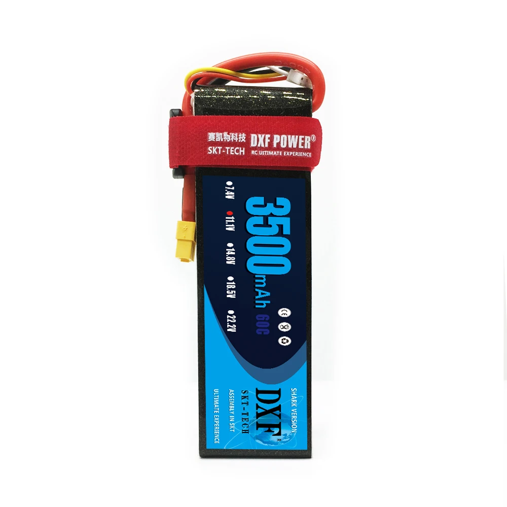 

DXF RC Lipo battery 11.1v 3500mAh 3S 60C max120C rechargeable battery FOR RC airplane RC Tanks drone