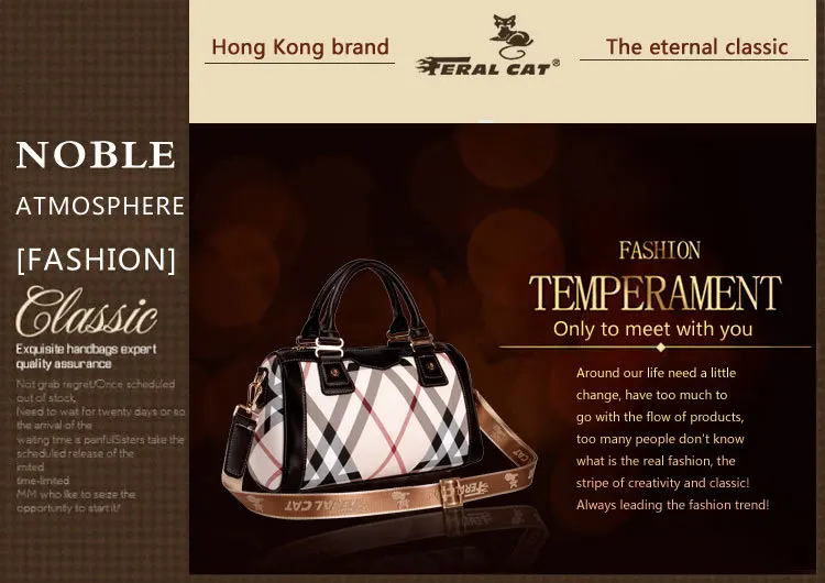 FERAL CAT 2017 Women Luxury Elegant Fashion Handbag Shoulder Bags Ladies Leather Handbags Female Messenger Bag64