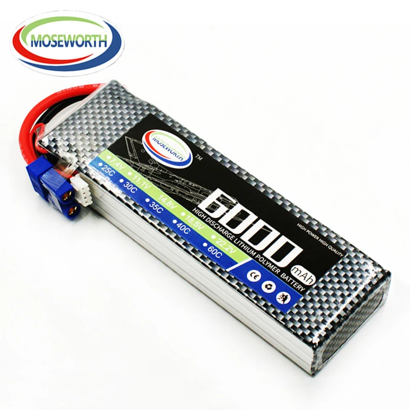 Lipo Батарея 3 s 11 1 В 6000 мАч 35C Max 70C разряда для Мультикоптер Дрон вертолет самолет