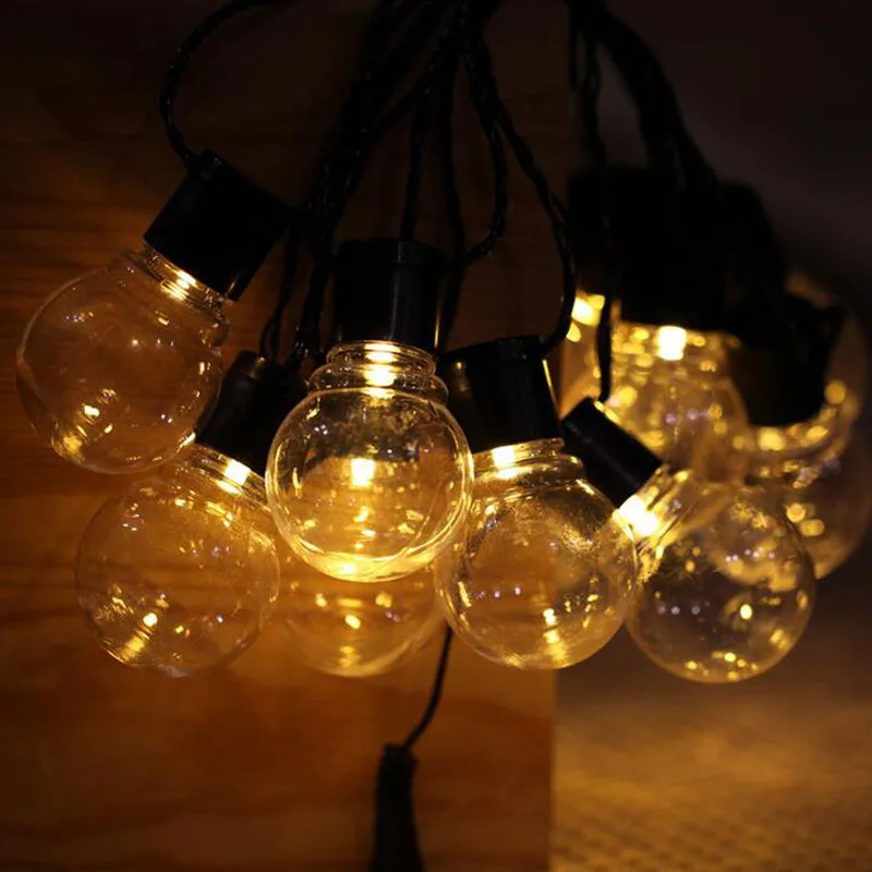 outdoor big bulb string lights