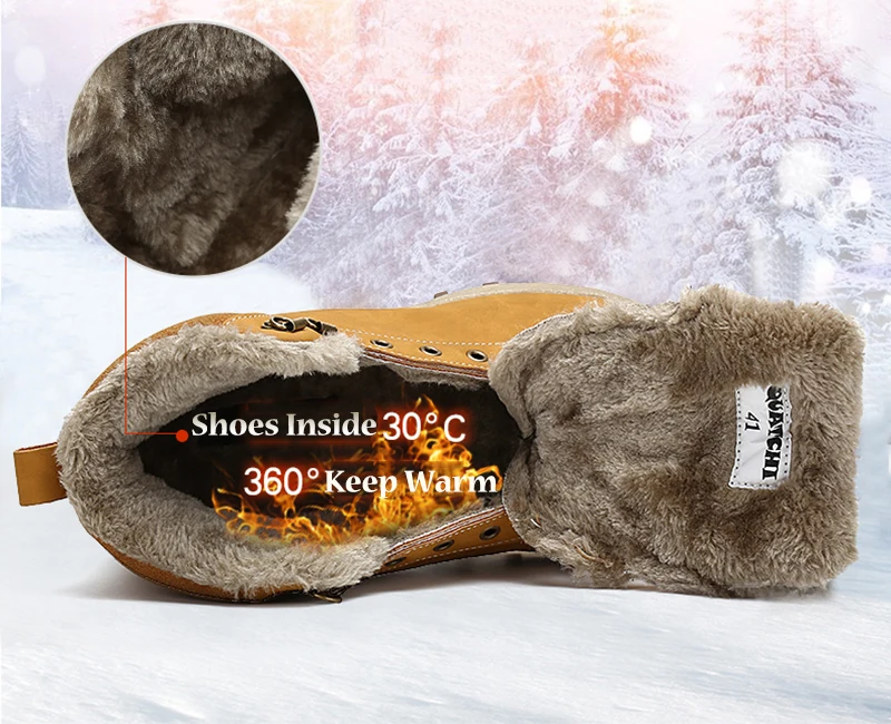 Модные зимние ботинки; мужская теплая обувь из плюша; Мужская Уличная обувь; ботинки в военном стиле; водонепроницаемые зимние ботинки; botas Zapatos De Hombre