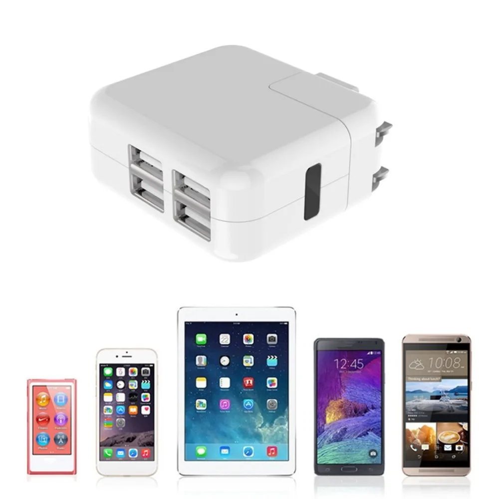 دائم 4 ميناء USB للهاتف المحمول شاحن المهنية هاتف ذكي شاحن لسطح المكتب سريع شحن جهاز لنا الاتحاد الأوروبي المملكة المتحدة التوصيل