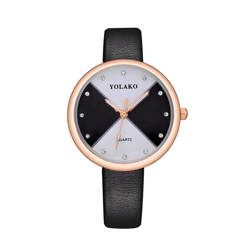 Newly Design Women's watches brand luxury fashion ladies watch Girl Leather Band Round Wrist Watch clock Montre femme Y27 (9)