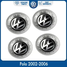 140mm Chrome Wheel Center Hub Cap Cover 4pcs For VW Volkswagen Polo 2002-2006 6QD 601 149