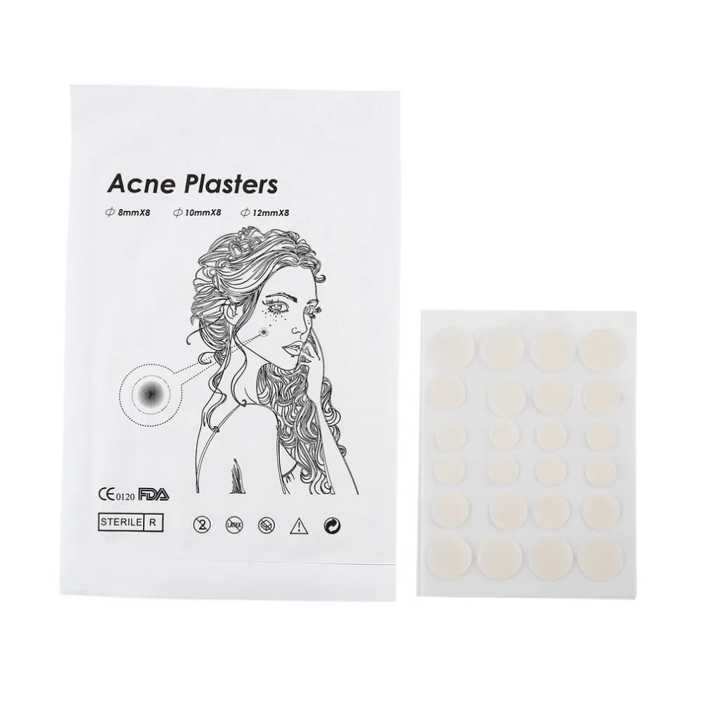

Acne Pimple Master Patch 24 Patches Korean Cosmetics Makeup 7mm 10mm 12mm Pimple Treatment Face Skin Care Easy to Apply