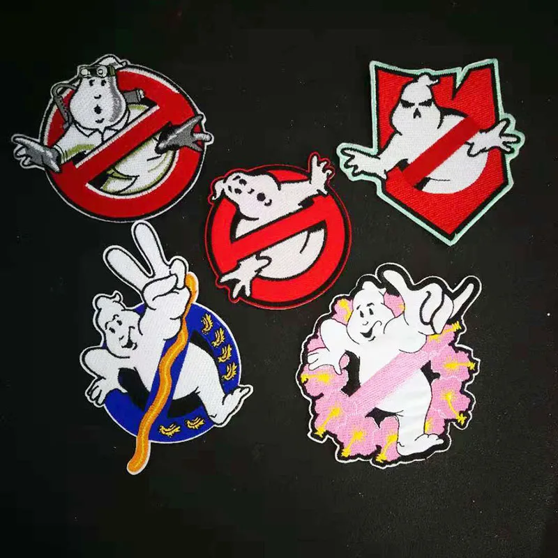 Ghostbusters 2 Style Embroidered No Ghost Iron-On Patch 