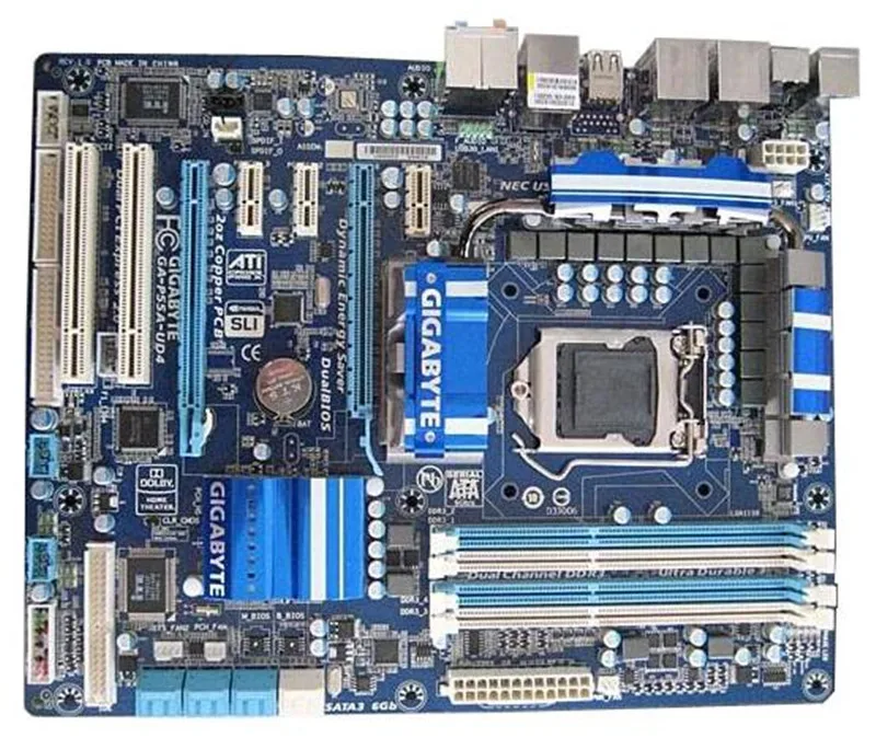 

For Gigabyte GA-P55A-UD4 Original Used Desktop Motherboard P55A-UD4 P55 LGA 1156 i5 i7 DDR3 16G SATA3 USB3.0 P55A-UD6 UD5