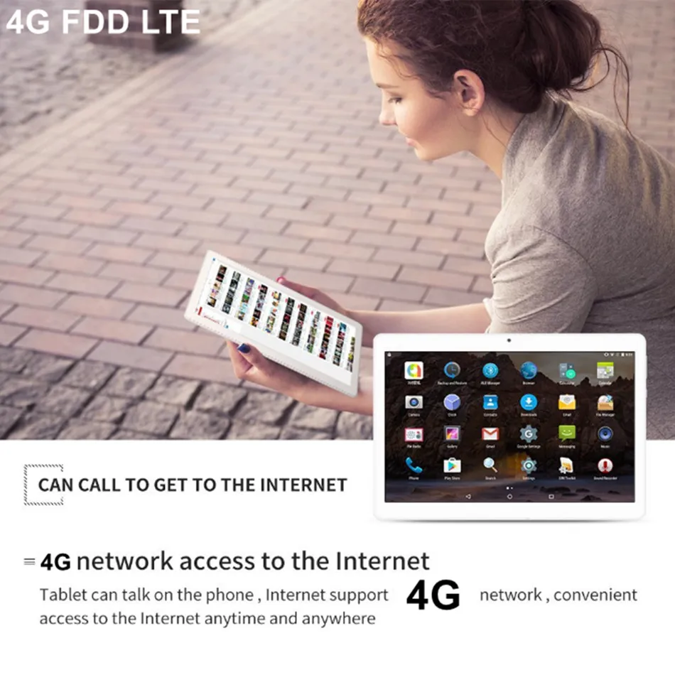 Chegam Novas Ips 1920x1200 Android Portátil 10 Polegadas Tablets Mt6753 Octa Núcleo 32 gb - 64 Rom Tablet pc 4g Lte Fdd 33 Cheap Tablets
