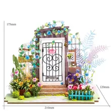 Robotime DG-M02 DIY Кукольный дом Миниатюрный с мебели деревянный кукольный домик декор ремесло подарок
