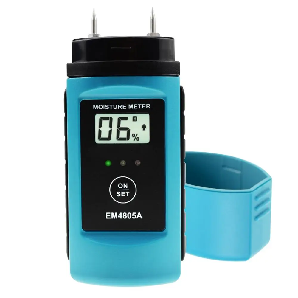 

Digital Wood & Building Material Moisture Meter Tester w/ LED Indicator, Sawn Timber Cardboard Paper Mortar Concrete Plaster
