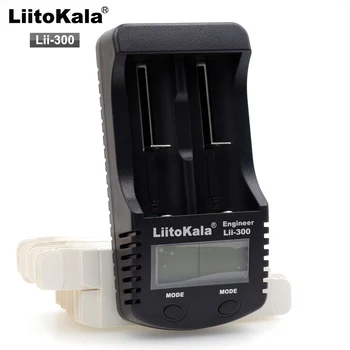 

LiitoKala lii-300 LCD 18650 Battery Charger lii300 For 18650 26650 14500 10440 17500 1.2V AA AAA Ni-MH Rechargeable Battery Back