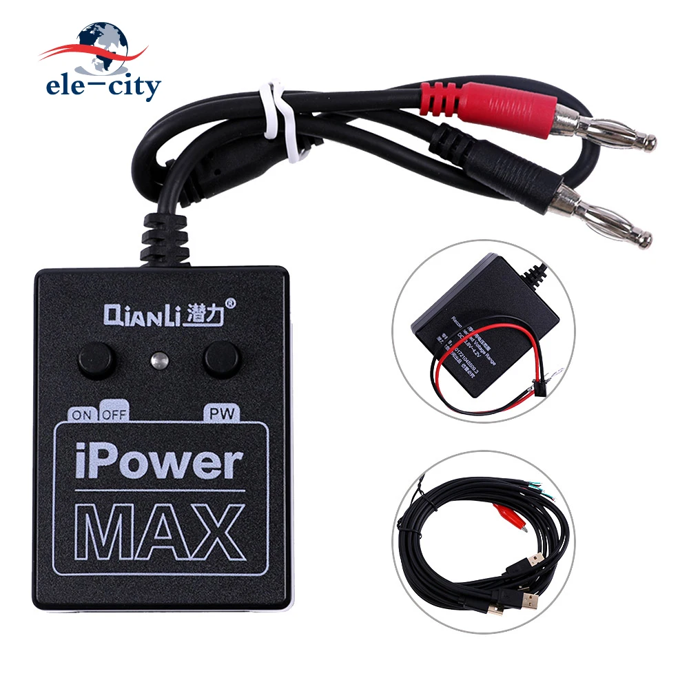 

QIANLI" Tools iPower Max Phone Repair Power Current Test Cable with ON/OFF Power Switch for iPhone 6/6S/7/8P/X/XS/XS MAX