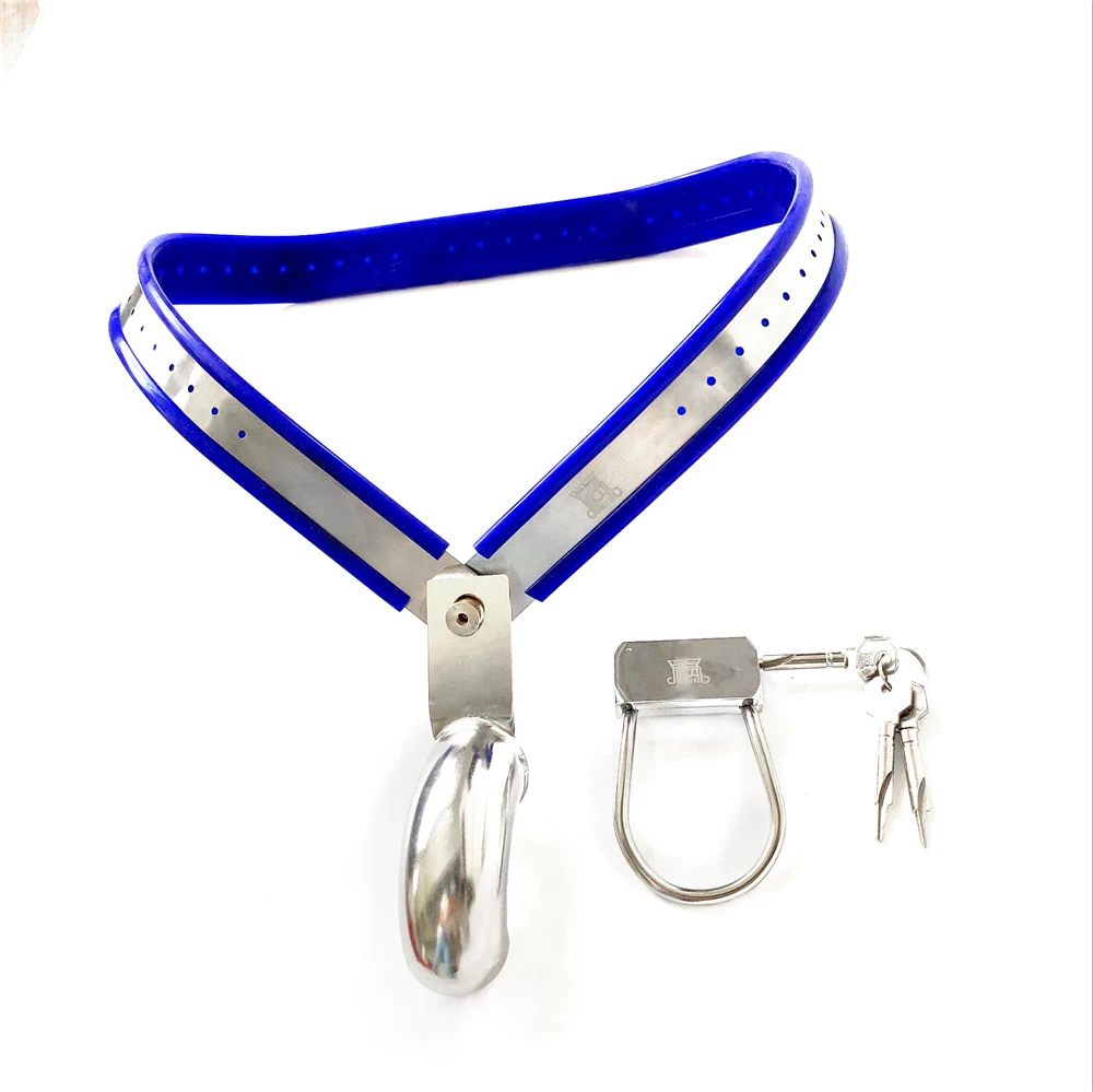 Male Adjustable Model-Y Stainless Steel Chastity Belt Device With Enclosed Totally Cage Adult Bondage Bdsm_voghion.com