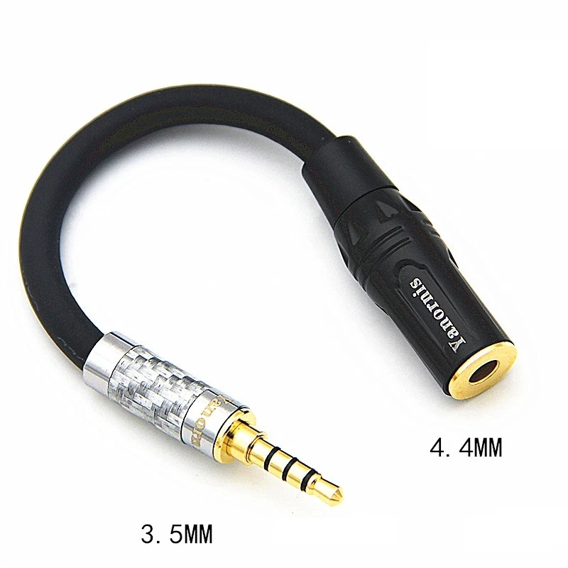 HIFI Female 4 4MM Balanced Headphone Adapter Audio Cable 4 4mm to 3 5mm 4 4mm to 2 5mm 4 4mm to 6 35mm 4 4mm to XLR 4 Pin Angle