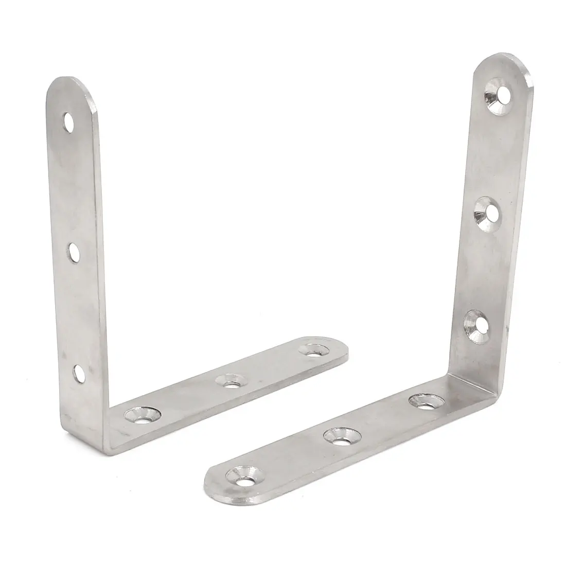 UXCELL 2Pcs Corner Braces Furniture Shelf 100X100x19mm L Shaped Angle