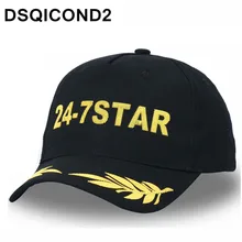 DSQICON бейсболка s DSQ буквы хлопок Канадский кленовый лист Мужская шапочка из спандекса индивидуальный дизайн 24-7Star значок Женские шапки Casquett мужская шляпа