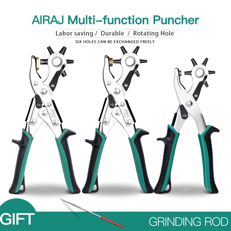 

Multifunctional Punch Plier Make Hole Puncher for Watchband Cards Leather Belt Durable Button Puncher with 1pc Hole Rod By Free