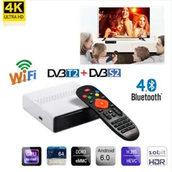 Freesat GTmedia GTS Android 6,0 4 K смарт-ТВ BOX Amlogic S905D комбо DVB-S2 спутниковый ресивер 2G/8 GB BT4.0 телеприставке cccam m3u