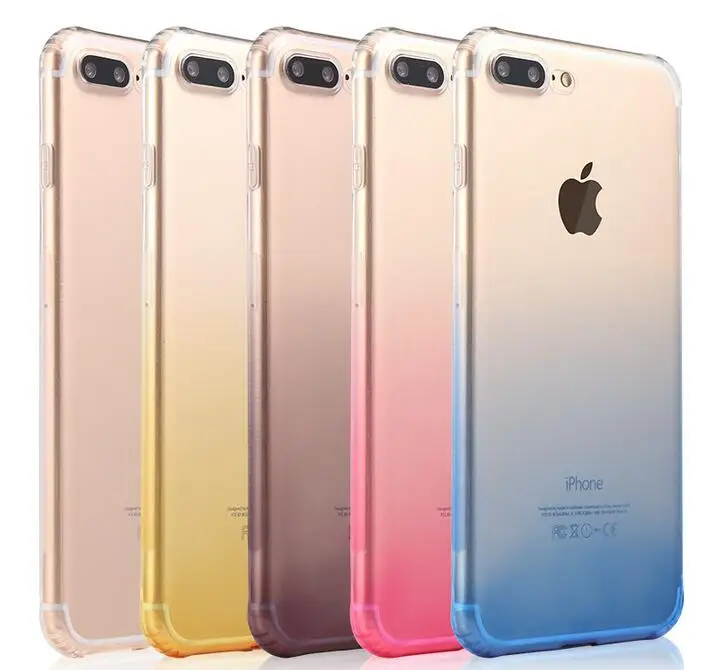 

Ultra Thin Soft TPU Rainbow Cover Case For iPhone 5 5S/5C/6 6S Plus 7 8 Plus For iPhone X XR XS XS Max Bumper Cases