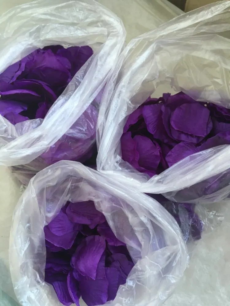 Wholesale 1000pcs Atificial Flowers Polyester Wedding Decorations