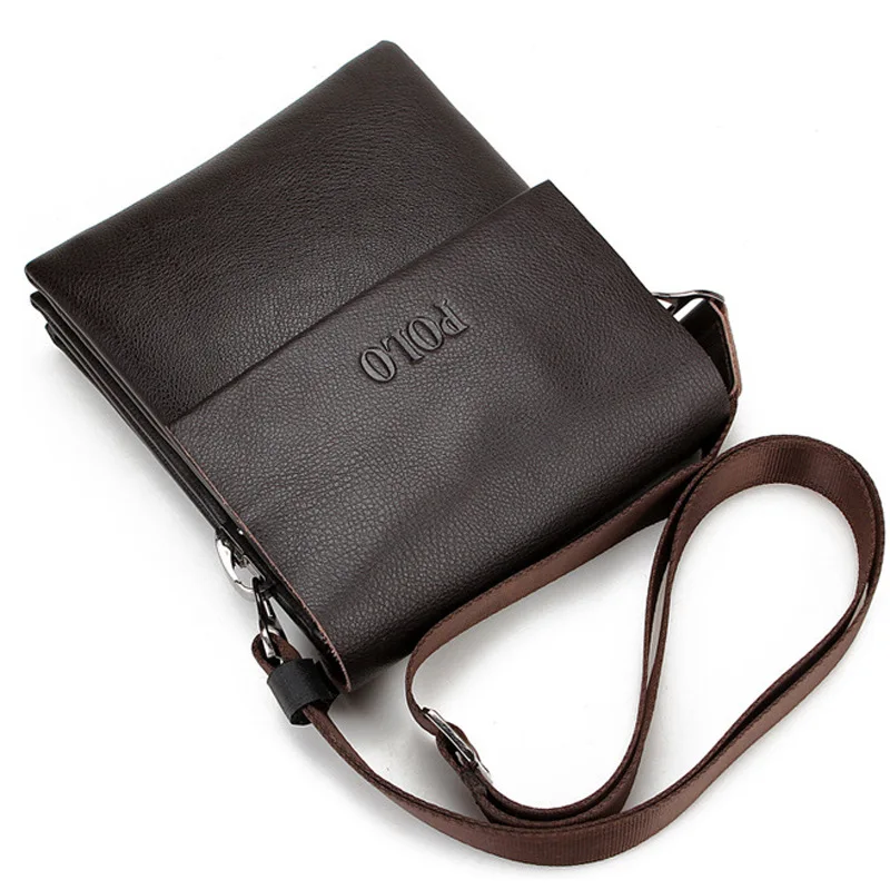 Buy New Arrived POLO Genuine Leather men's messenger