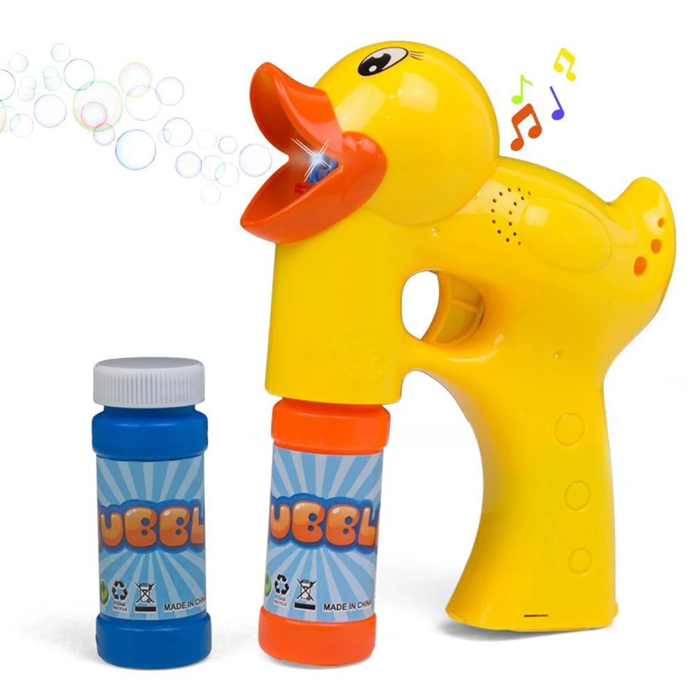

Bubbles Blower Machine Blaster Duck Shape with Music Sound Bubble Solution