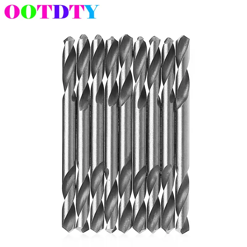 OOTDTY 10 шт./компл. 3 0/3 2/3 5/4 0/4 2/5 2/мм HSS двухстороннее спиральное скручивающее сверло