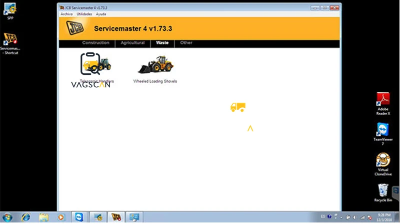 Диагностическое программное обеспечение Servicemaster 4 V1.73.3 для экскаватора JCB