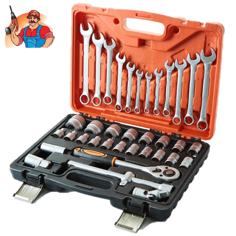 Hand Tool Sets Kuzmich NIK-01437 screwdrivers wrench set keys key heads for auto household repair tools