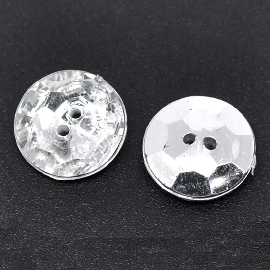 

50Pcs Mixed Round Acrylic Sewing Buttons For Cloth Flatback Cabochon Scrapbooking Crafts Knopf Bouton Decor Diy Accessories