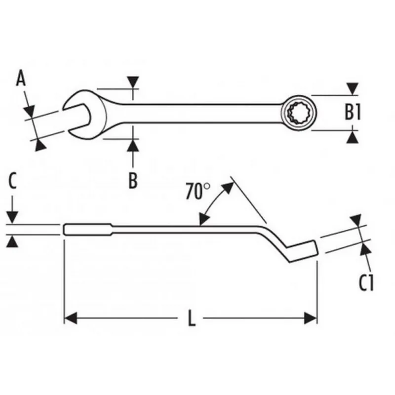 Эксперт E117742 wrench кольцо Смешанные contracodada 30mm|Гаечный ключ| |
