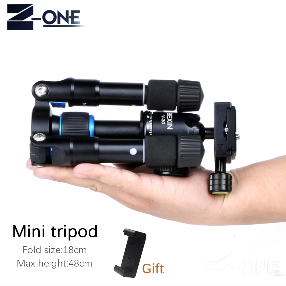 En Ligne Bexin En Aluminium De Bureau Compact Mini Trépied Léger Trépied avec pivotant Rotule pour Sony Canon Nikon Caméras Téléphone