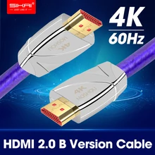 Энтузиаст HDMI 2.0b кабель 4 k@ 60Hz HDMI 2,0 кабель 18Gbs высокое качество посеребренный сердечник 1 м 5 м 10 м 15 м 20 м по длине HDMI кабель