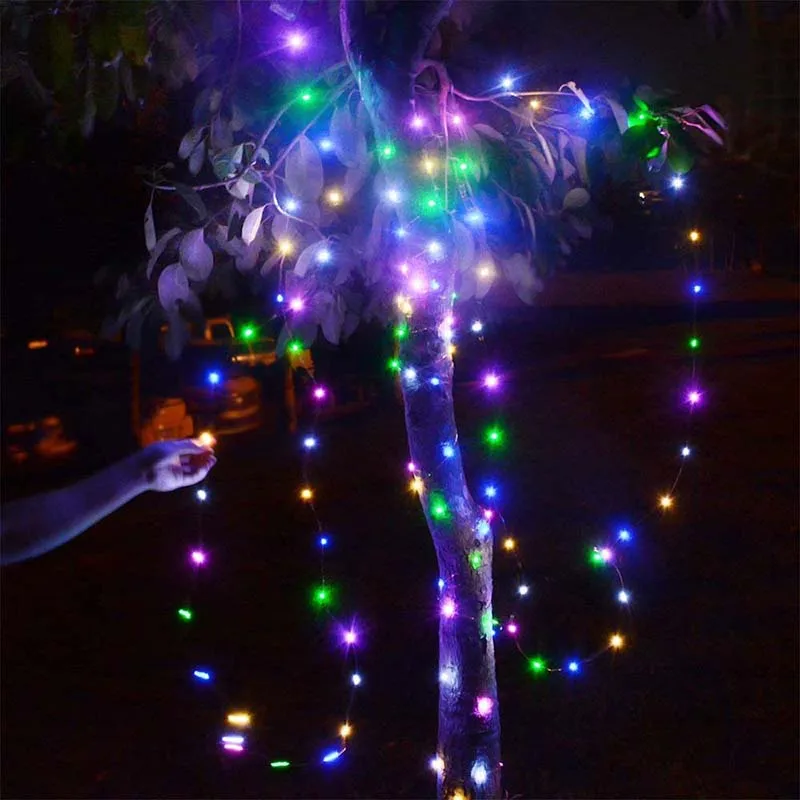 3x3m 300LEDs Copper Wire Curtain String Light USB Battery Christmas LED Fairy Light Holiday Wedding Decor Curtain String Lamp (16)