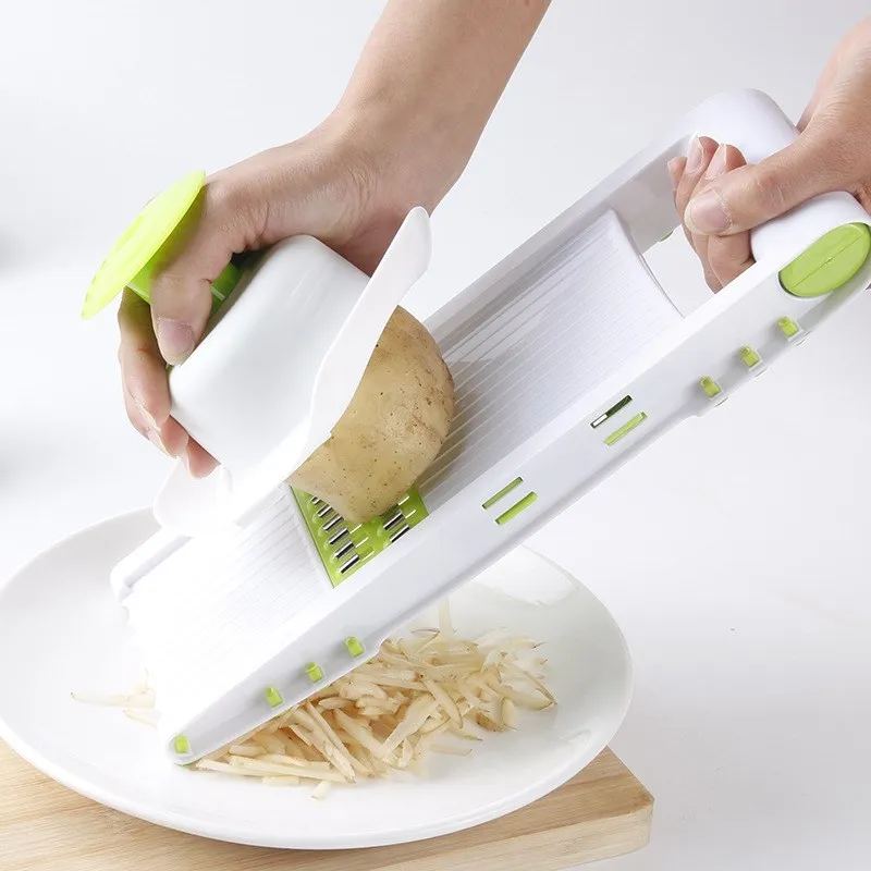 8Pcs/Set Manual Vegetables Cutter Knife Blades Set Potato Slicer