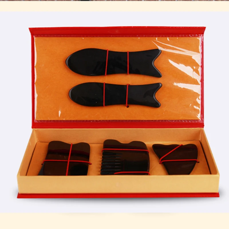 5 шт./компл. Gua Sha Board инструмент для массажа тела Guasha акупунктуры очищающий