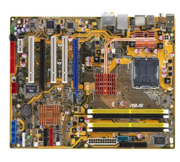 Для ASUS P5K настольная материнская плата P35 LGA775 DDR2 б/у материнская плата