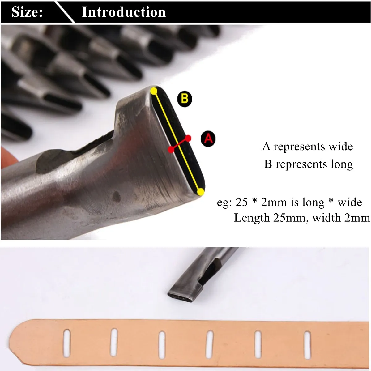 1 шт. 2x3-25мм овальной формы Дырокол резак набор ремень часы окантовка прокладка полый кожаный инструмент DIY дыроколы прошивка