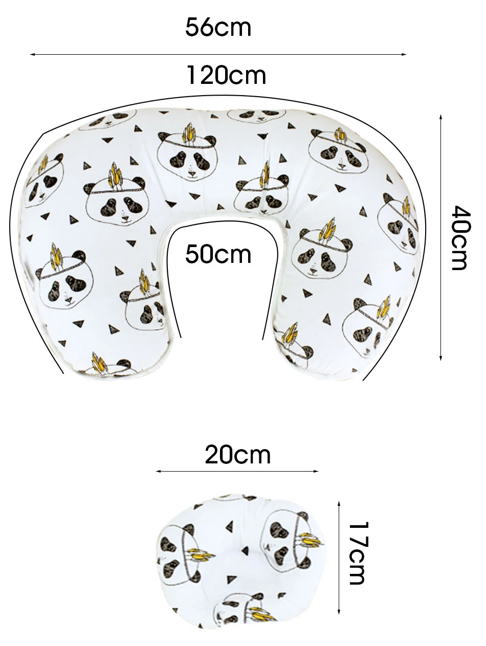 U-образная ребенка кормящим подушку для беременных Для женщин новорожденных подушки хлопок защиты головы Грудное вскармливание подушки