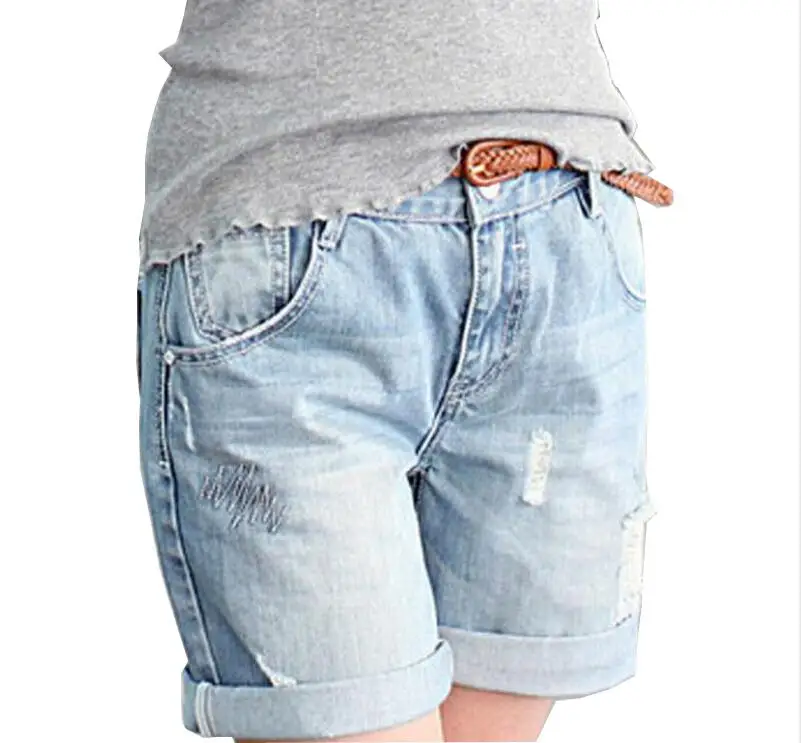

Spring Summer women short pants Destroyed Jeans Shorts D975