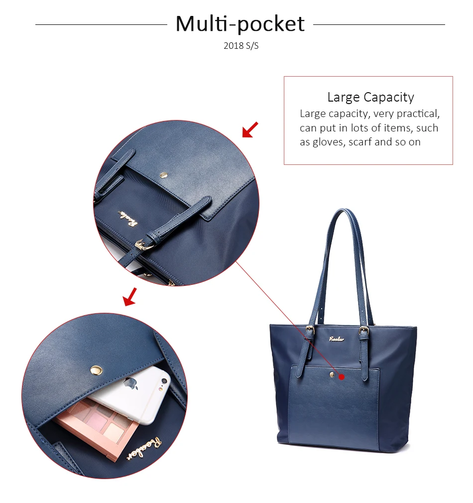 Mais real mulher bolsa grande oxford tote