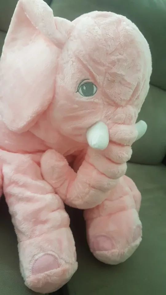 Cute Stuffed Elephant Plush - Sleeping Back Cushion