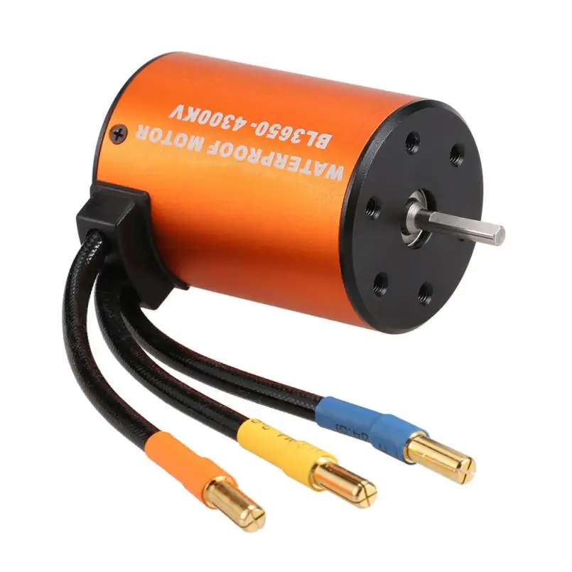 

3650 3900kv-4300kv Waterproof Brushless Motor With Set to 1 / 10 RC Truck IUNEED TOY Store