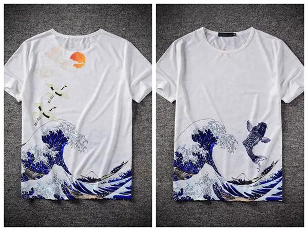 Новинка, футболка с 3D Рисунком Тигра, мужская Японская уличная одежда, повседневные футболки с 3d принтом тигра, солнца и цветов, Летние Стильные топы в стиле Харадзюку, хип-хоп - Цвет: t shirt 09