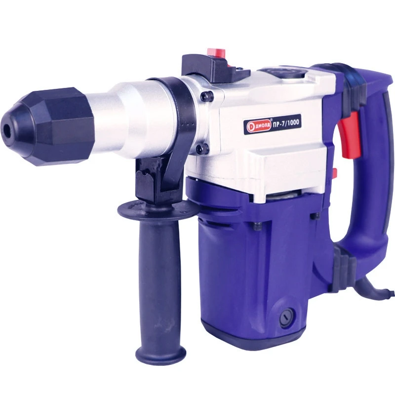 Перфоратор электрический Диолд ПР-7/1000 (Мощность 1000 Вт, сверление/сверление с ударом/долбление, число оборотов 700 об/мин, 4000 уд/мин, тип патрона SDS-plus)