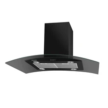 Кухонная вытяжка MAUNFELD Ancona PlusA Isla 90 черный/черное стекло